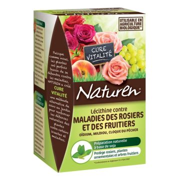 Lécithine contre les maladies des rosiers et fruitiers