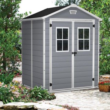 Abri de jardin résine Premium 65DPF gris