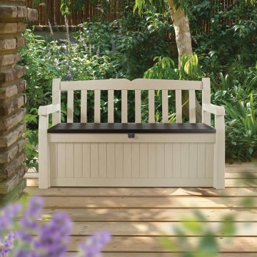 Coffre - banc de jardin résine Bogota 265L Beige