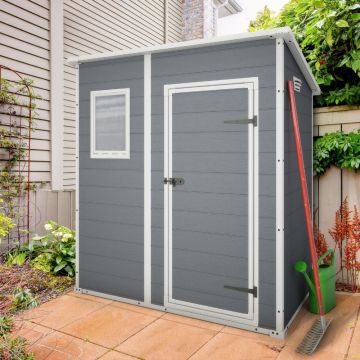 Abri de jardin résine Premium 64M gris