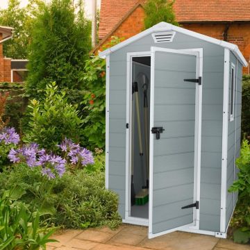 Abri de jardin résine Premium 46SP gris
