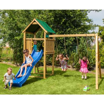 Aire de jeu maisonnette en bois POLLUX ®