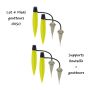 Lot 4 pieds goutteurs IRISO ® détails