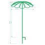 Tuteur parapluie 9 pétales pour rosier pleureur
