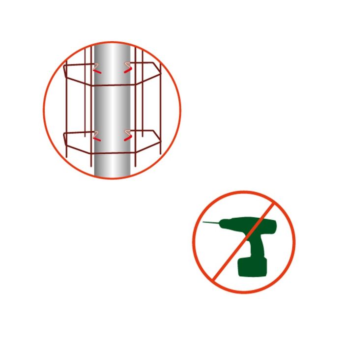 Cache gouttière clipsable avec ses plantes