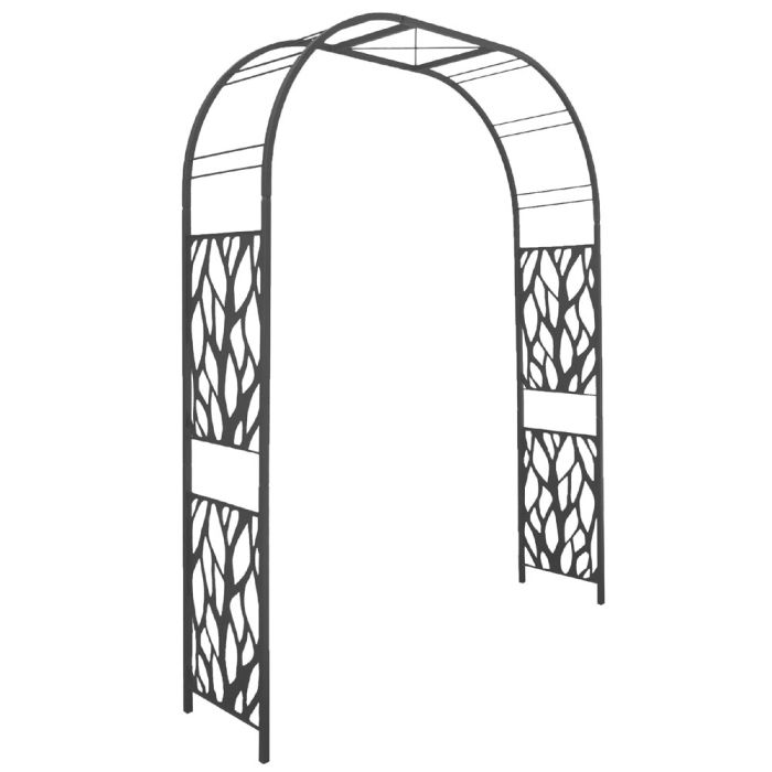 Arche tôle Décor Végétal Ardoise