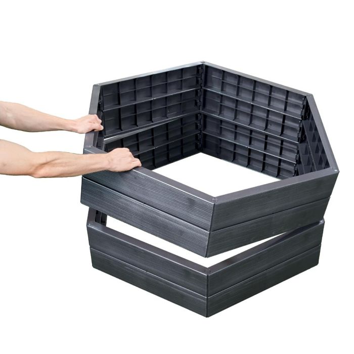 2 Kits de 2 carrés potager Ergo pour créer un grand bac