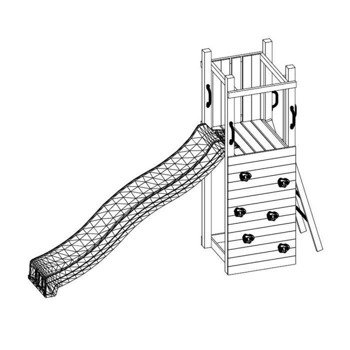 Aire de jeu escalade en bois ZEBULON ®
