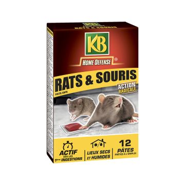 Pâtes anti-rongeurs Rats et Souris