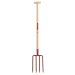 Fourche à bêcher Terracotta à manche bois béquille - Leborgne